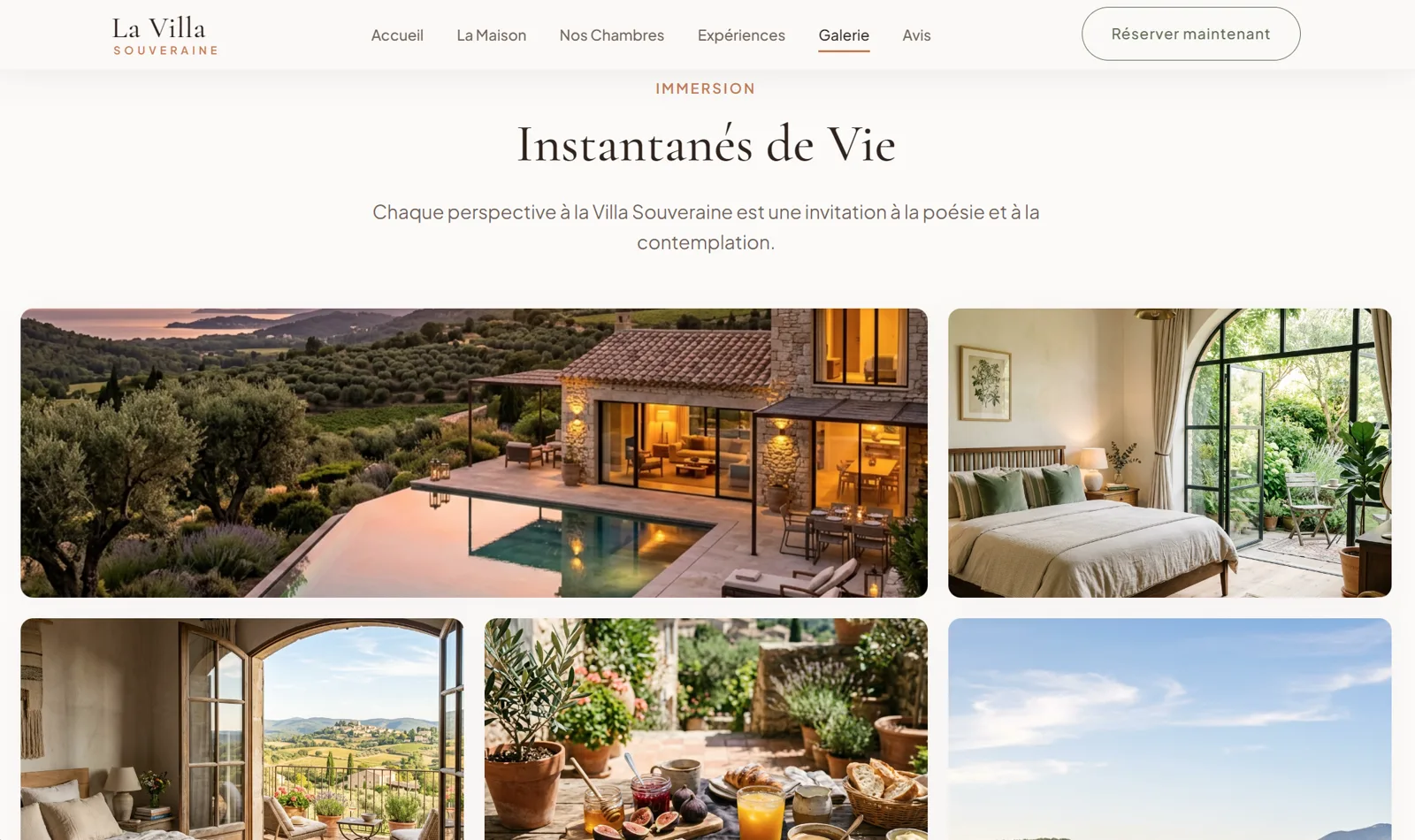 Galerie immersive de la maison d'hôtes