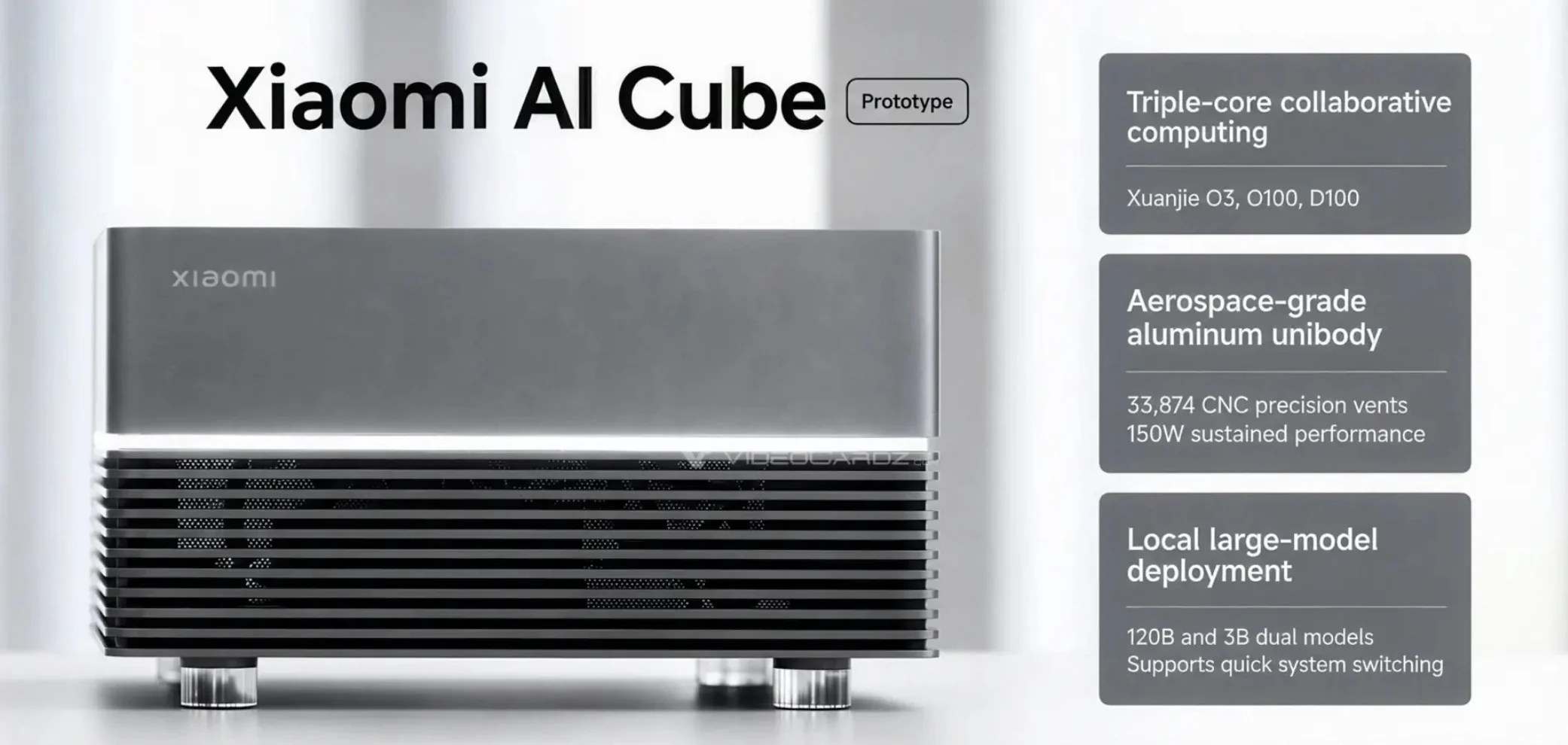 Xiaomi AI Cube prototype presentation and its three-chip XRING architecture